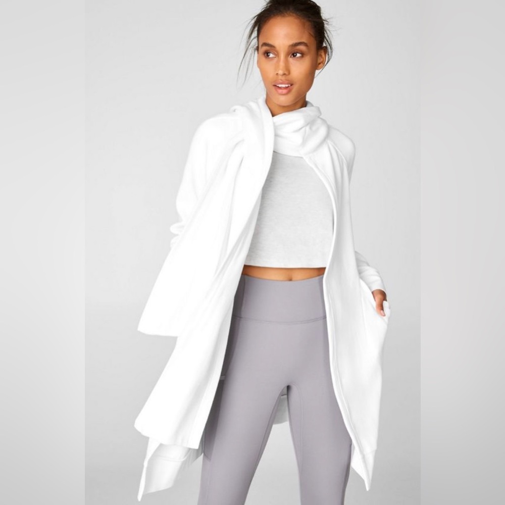 Fabletics Geri Long Wrap Scarf Cardigan Size Small